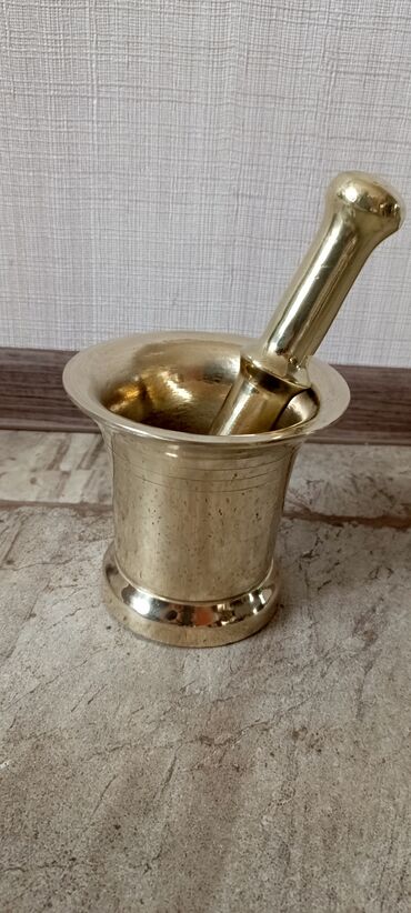 Əntiq qablar: Qədim,bronz,bürünc həvəngdəsti.Super vəziyyətdə.5 kq.Qiymət sondur! — 4