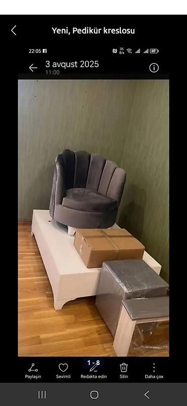 Salon, tibbi mebel dəsti: Pedikür dəsti – sifarişlə istənilən rəngdə hazırlanır — 11