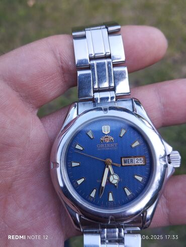 Qol saatları: İşlənmiş, Qol saatı, Orient, rəng - Göy — 11