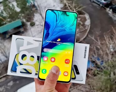 a80 samsung цена бишкек: Samsung Galaxy A80, Колдонулган, 512 ГБ, түсү - Саргыч боз, 2 SIM