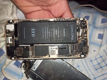 ноутбук в баку: IPhone 6, 32 ГБ, Desert Titanium, Битый, Отпечаток пальца, Беспроводная зарядка