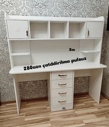 Dolablar: Düz masa, Stulsuz, Polkalı, Siyirməli, Sadə laminat