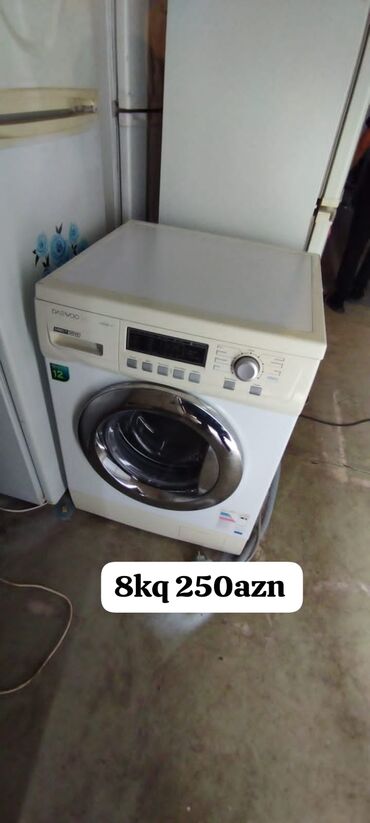 Paltaryuyan maşınlar: Paltaryuyan maşın Daewoo, 8 kq, Avtomat, Qurutmasız, Kredit yoxdur