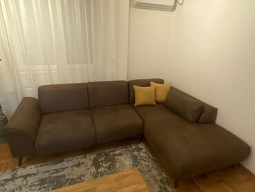 soba za devojčice: Ugaona garnitura NO-NORA proizvođača Dasa, u braon boji sa dva žuta