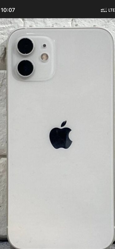 телефонду: IPhone 12 mini, Жаңы, 128 ГБ, Ак, Коргоочу айнек, Каптама, 100 %