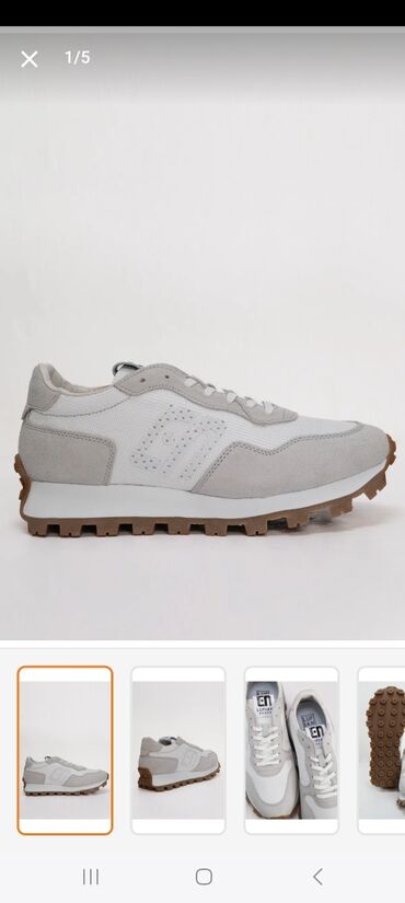eqa shoes ecemi unvan: Lufian Shoes firmasının ağ və boz rənglərdə olan idman ayaqqabıları