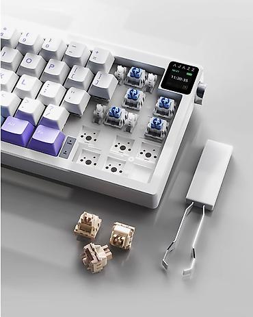 logitech superlight 2: Клавиатура, Ajazz, Механическая, Bluetooth, Проводное подключение, Размер: 65% — 4