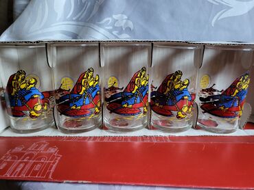 Čaše: Case nove paracinsko staklo 80te. Vintaz case univerzalne komada 5 — 3