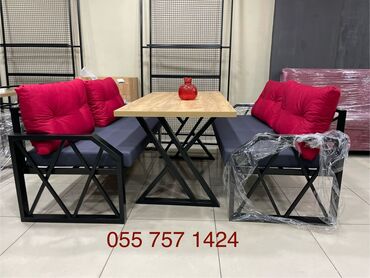 masallı mebel: Dəmir divan dəsti-700azn
.Ölçüləri 
Divan(140x70)
Masa (140x75)