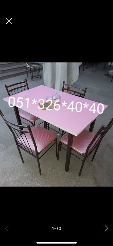 Sifarişlə masa və oturacaq dəstləri: Dördbucaq masa, Mətbəx üçün, Qonaq otağı üçün, Dəhliz üçün, 4 nəfər, Açılan, Azərbaycan, Zəmanətli -da lalafo.az — 19 Sifarişlə masa və oturacaq dəstləri: Dördbucaq masa, Mətbəx üçün, Qonaq otağı üçün, Dəhliz üçün, 4 nəfər, Açılan, Azərbaycan, Zəmanətli — 19