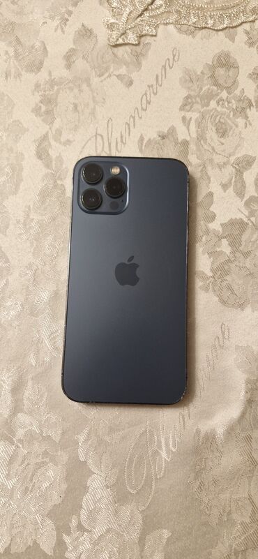 Apple iPhone: IPhone 12 Pro Max, 128 GB, Pacific Blue, Simsiz şarj, Face ID