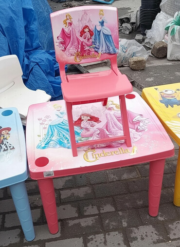 Yemək masaları, oturacaqları: Usaq ucun stol stul usaq ucun kreslo masa usaq ucun qabaq stolu — 1