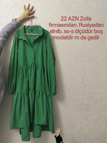smart 2030 c003: Zolla brendindən, Rusiyadan alınmış yaşıl rəngli uzun don. Boş — 1
