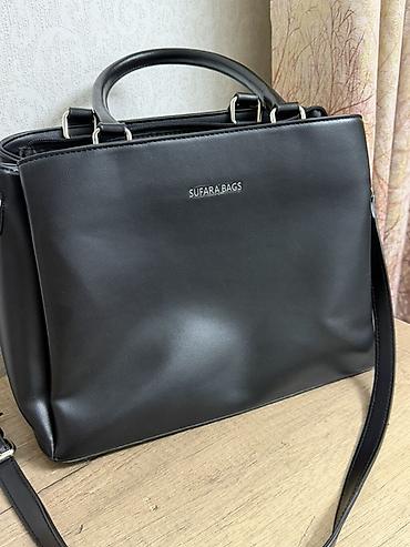 рюкзак черный: Женская сумка SUFARA BAGS в классическом черном цвете. Универсальная — 1