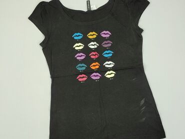 t shirty czarne damskie: T-shirt, H&M, S, stan - Dobry