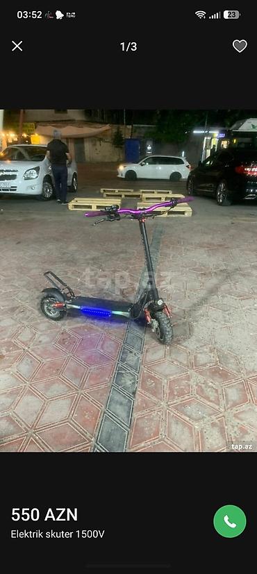 samakat tekeri: İşlənmiş Elektrik samokat > 12", > 1000 Vt, > 45 km/s — 1