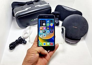 Apple iPhone: IPhone 8, Б/у, 64 ГБ, Черный, Чехол, 100 % — 9