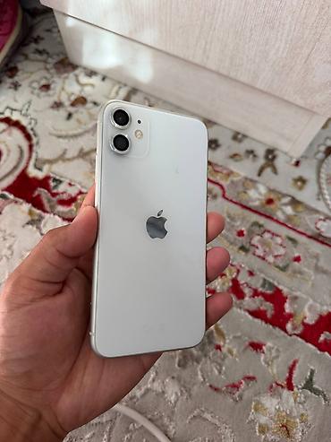 айфон 11 цена ош: IPhone 11, Б/у, 128 ГБ, White Titanium, Чехол, 75 % — 1