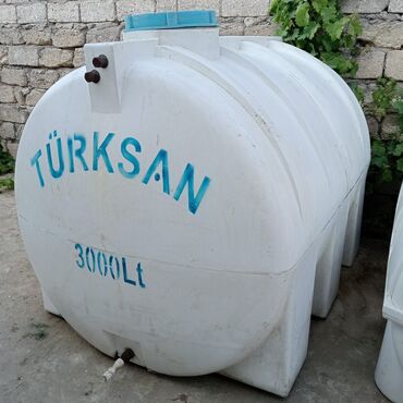 Quruducular: Bak, Plastik, 3000 l l, İşlənmiş