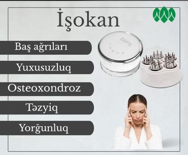 aparatlar: Tiens “İşokan” baş masaj cihazı - Kompakt, dairesəl dizaynlı elektron