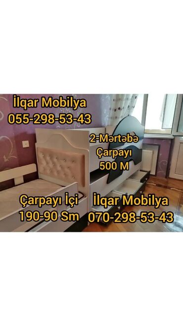 İkimərtəbəli uşaq çarpayıları: Oğlan üçün, Yeni, Çarpayı, Matrassız, Siyirməsiz, Laminat — 3