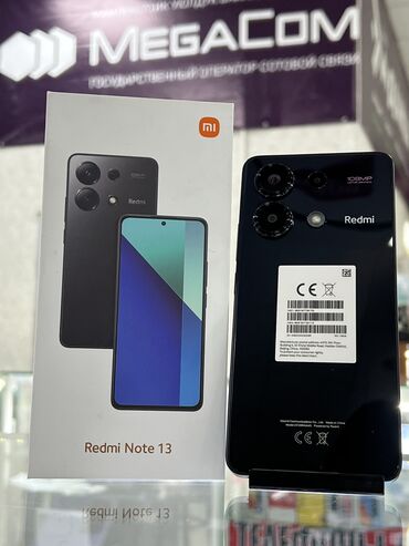 Xiaomi: Xiaomi, Redmi Note 13, Новый, 128 ГБ, цвет - Черный, 2 SIM
