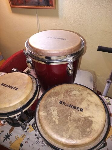 Барабаны: Бонго BRAHNER + конга BRAHNER - Комплект из пары бонго и одной конги — 3