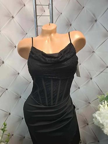 deichmann: Elegantna duga haljina sa korset-topom i tankim bretelicama - — 5