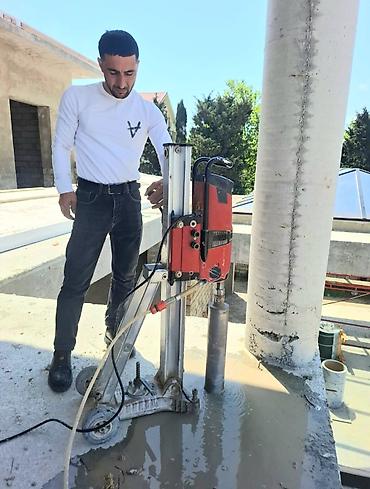 Beton işləri: Beton kəsimi və deşmə xidməti - Armaturlu beton, daş və kərpic — 1