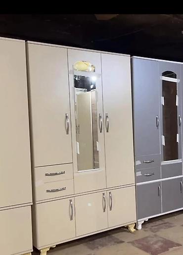 desmal: Tam laminat paltar dolabı - Ölçü: 120 x 200 x 47 sm (şəkildə “120 — 2