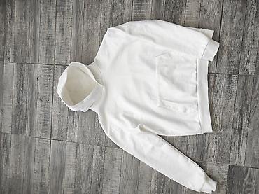 nike cargo pantalone: Bela dukserica s kapuljačom – unisex, minimalistički dizajn.Kao nova — 1