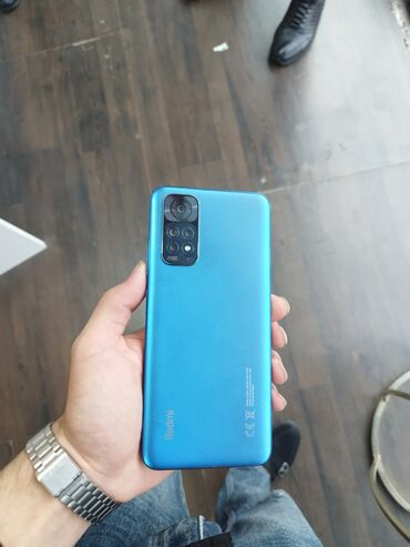 telefon flai 44: Xiaomi Redmi Note 11, 128 ГБ, цвет - Синий, 
 Кнопочный, Отпечаток пальца