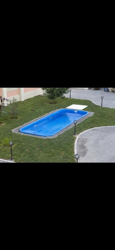 Hovuzlar: Konteyner hovuzlar sifarişlə hazırlanır ölçü seçimi var fiber hovuzlar — 10