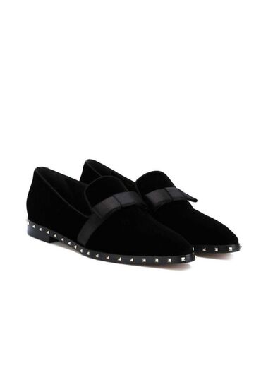 черный замшевая туфли: Туфли 37.5, цвет - Черный