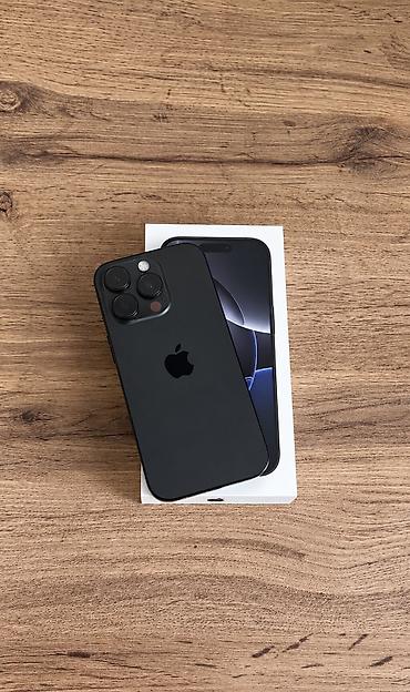 iphone 2 sim: IPhone 16 Pro, Б/у, 128 ГБ, Black Titanium, Зарядное устройство, Коробка, 100 % — 1