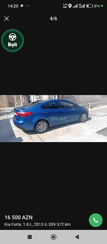 scooter satılık: Kia Cerato sedan – mavi rəng. taksi sertifikati var 2005 masinim var — 5