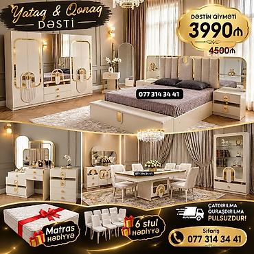 Yataq və qonaq otağı üçün premium dəst Dəstin tərkibi: - Yataq otağı