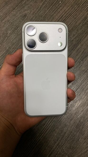 айфон 15 про max: IPhone 17 Pro, 256 ГБ, Күмүш, 100 %