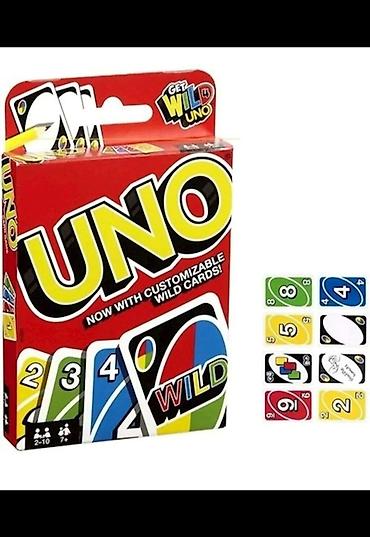 isləmis xalcalar: Uno kart 3 azn,yenidir bagli qutuda,islenmis deyil — 1