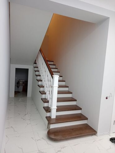 Деревянные лестницы: Каражыгач, сасна, дуб, фанера шпон, тапчан, стол, Темир каркас — 20