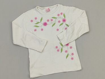 biała bluzka galowa dla dziewczynki 146: Bluzka, 8 lat, 122-128 cm, stan - Zadowalający