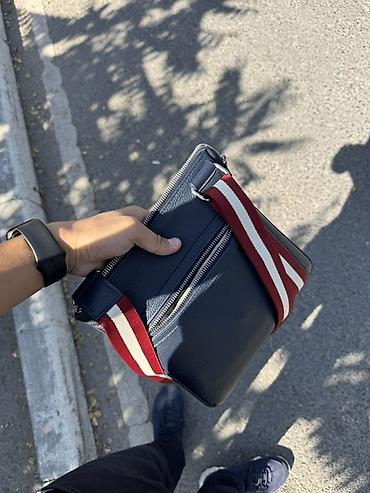 bally: Мужская сумка через плечо BALLY оригинал - Материал: фактурная — 3