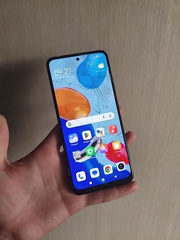 панелдер: Redmi, Redmi Note 11, Колдонулган, 128 ГБ, түсү - Кара, 2 SIM — 1