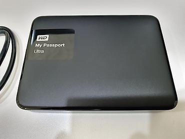 disk satilir: Western Digital (WD) My Passport Ultra 3TB portativ xarici sərt disk — 3