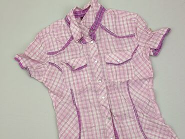 różowe koronkowe bluzki: Blouse, L (EU 40), condition - Good