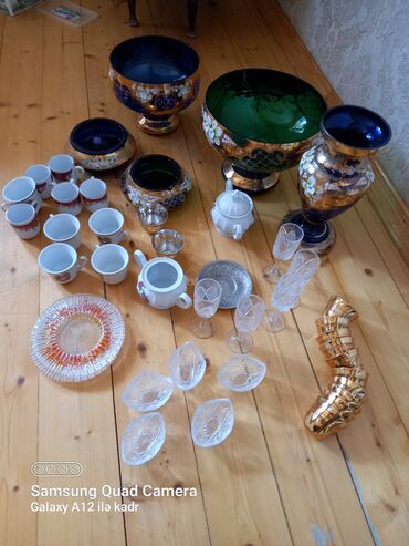 çayni serviz: Çay dəsti, Xrustal, 4 nəfərlik, Türkiyə