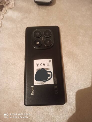 telefon ucun tutacaq: Redmi Note 14 Pro, 256 GB, rəng - Qara, Barmaq izi