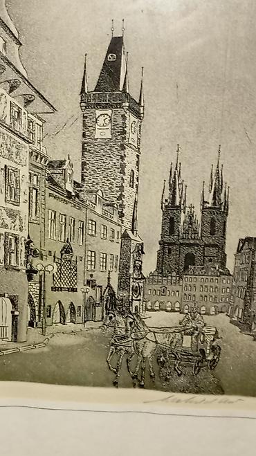 Slike i ramovi: Emil Vanke - Stari Prag (Originalni Bakropis 31/100) — 2