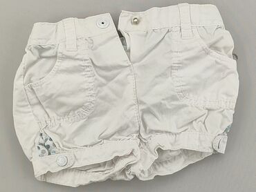 białe spodnie dziecięce: Szorty, 3-6 m, stan - Dobry