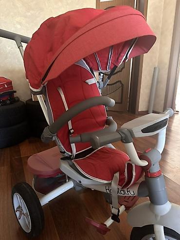 boyuk velosiped: Uşaq üçtəkərli velosiped-araba (tricycle) – qırmızı rəng — 2